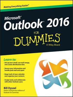 cover image of Outlook 2016 For Dummies